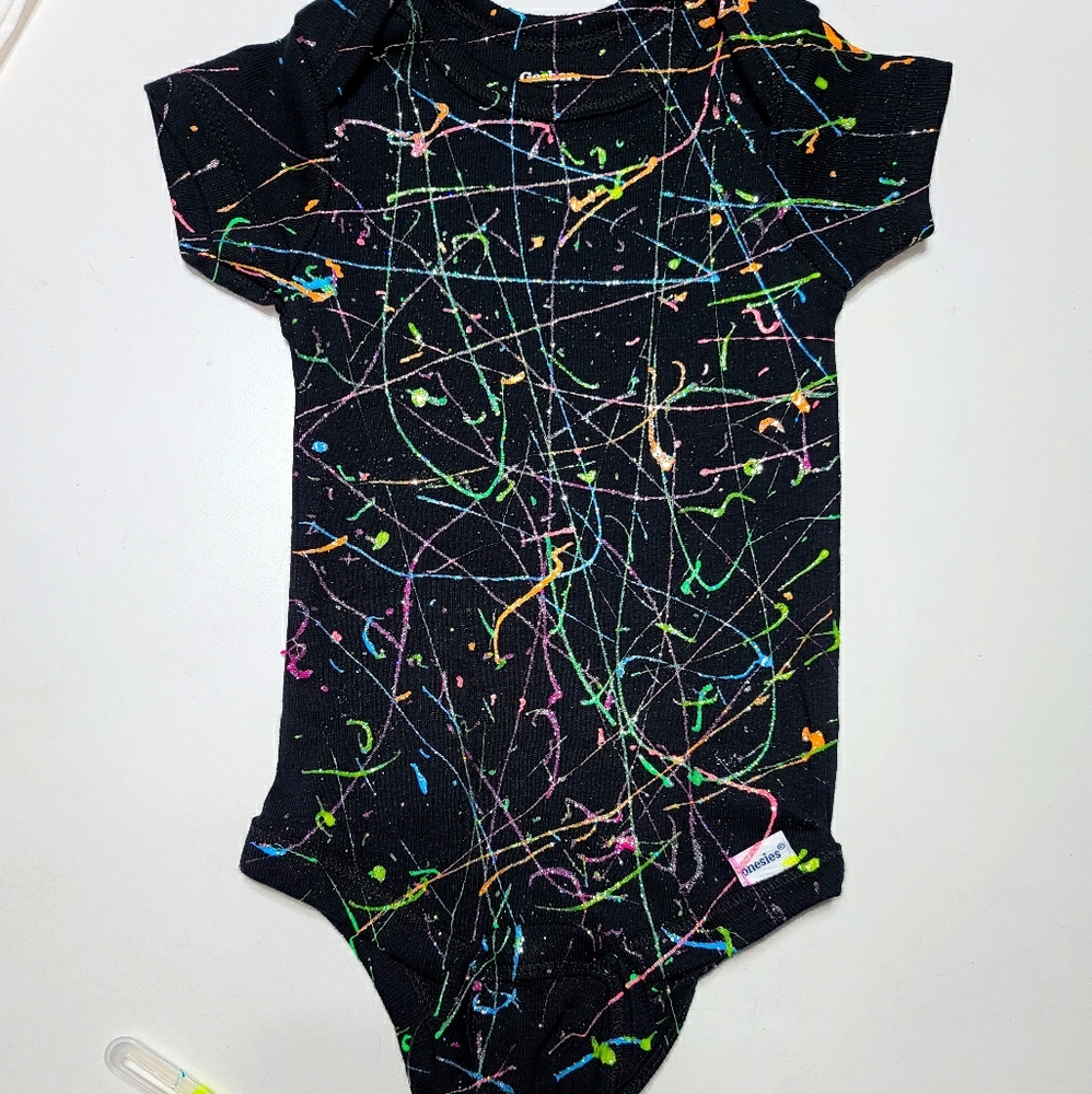 Baby onesie Gerber glow in the dark neon